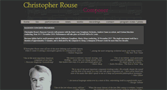Desktop Screenshot of christopherrouse.com